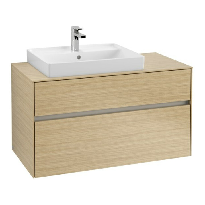 V&B Meuble sous lavabo Collaro 100x54,8x50cm, WT l, LED 7,3 W, Nord Oa