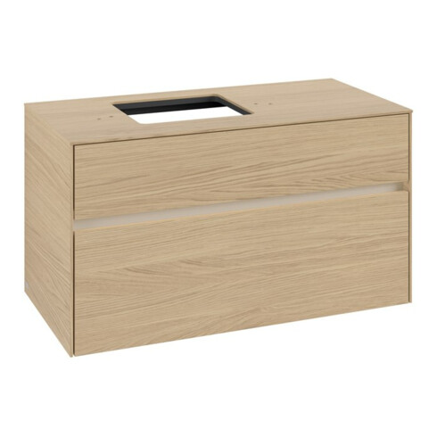 V&B Meuble sous-lavabo Collaro 100x54,8x50cm, WT l, LED 7,3 W, Nord Oa
