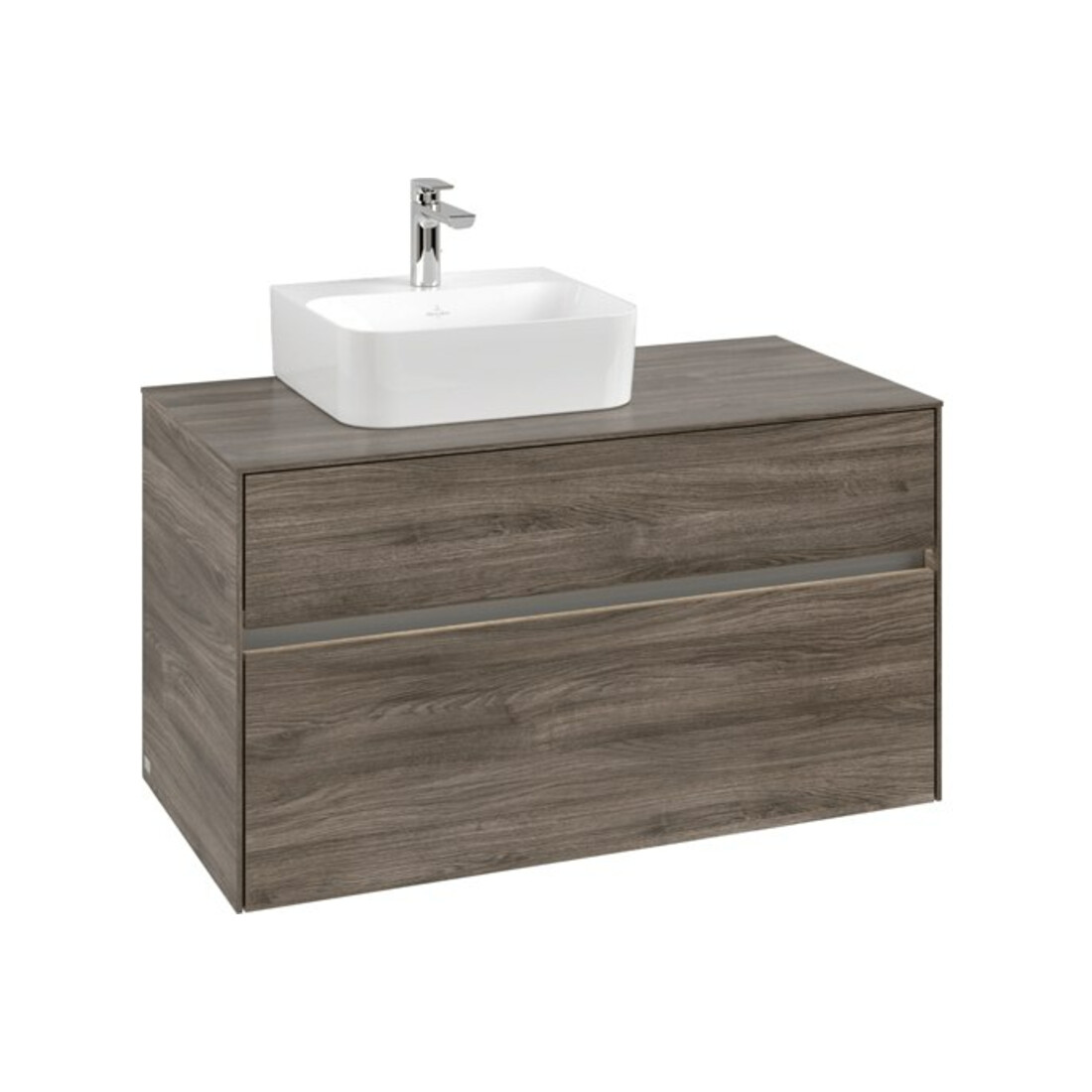 V&B Meuble sous-lavabo Collaro 100x54,8x50cm, WT l, LED 7,3 W, st. Oa