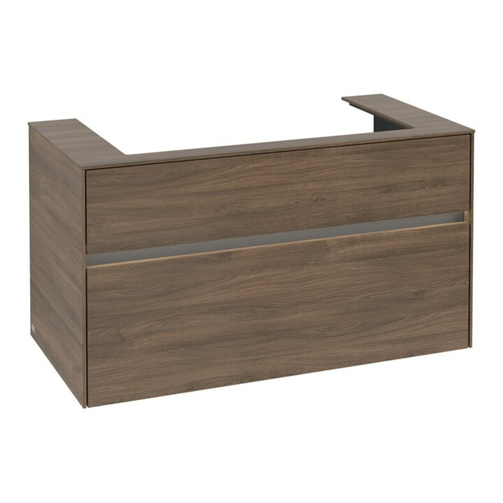 V&B Meuble sous lavabo Collaro 100x54,8x50cm, WT mi, LED 7,3 W, Ar Oa