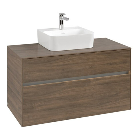 V&B Meuble sous lavabo Collaro 100x54,8x50cm, WT mi, LED 7,3 W, Ar Oa