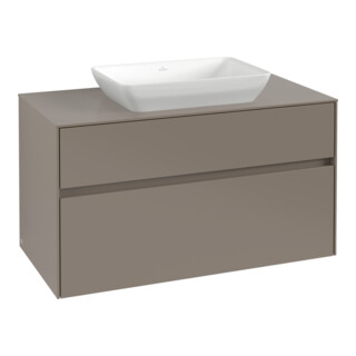V&B Meuble sous-lavabo Collaro 100x54,8x50cm, WT mi, LED 7,3 W, graph.