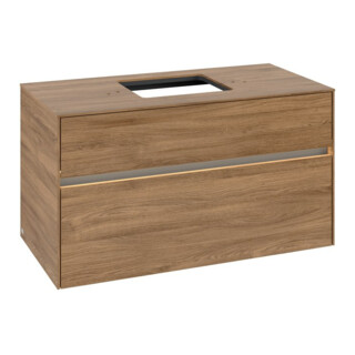 V&B Meuble sous-lavabo Collaro 100x54,8x50cm, WT mi, LED 7,3 W, Kan Oa