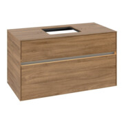 V&B Meuble sous-lavabo Collaro 100x54,8x50cm, WT mi, LED 7,3 W, Kan Oa