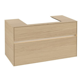 V&B Meuble sous lavabo Collaro 100x54,8x50cm, WT mi, LED 7,3 W, Nord Oa