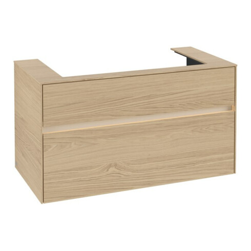 V&B Meuble sous lavabo Collaro 100x54,8x50cm, WT mi, LED 7,3 W, Nord Oa