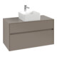 V&B Meuble sous lavabo Collaro 100x54,8x50cm, WT mi, LED 7,3 W, rouge bordeaux-1