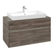 V&B Meuble sous lavabo Collaro 100x54,8x50cm, WT mi, LED 7,3 W, st. Oa