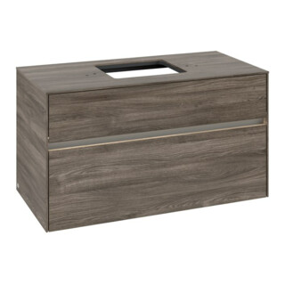 V&B Meuble sous lavabo Collaro 100x54,8x50cm, WT mi, LED 7,3 W, st. Oa