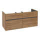 V&B Meuble sous-lavabo Collaro 115,4x54,6x44,4cm, vasque centrale, chêne Kansas-3