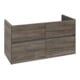 V&B Meuble sous lavabo Collaro 116,1x61x48 cm, vasque centrale, chêne pierre-1