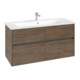V&B Meuble sous-lavabo Collaro 116,1x61x48cm, lavabo centré, chêne Arizona-1