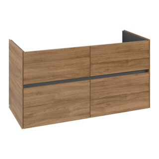 V&B Meuble sous lavabo Collaro 116,1x61x48cm, vasque centrale, chêne Kansas