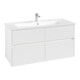 V&B Meuble sous lavabo Collaro 116,1x61x48cm, WT mi, LED 8,6W, blanc mat-4
