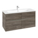 V&B Meuble sous lavabo Collaro 116,1x61x48cm, WT mi, LED 8,6W, st. Oa-3