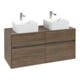 V&B Meuble sous-lavabo Collaro 120x54,8x50 cm, 2 portes, chêne Arizona-3