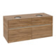 V&B Meuble sous lavabo Collaro 120x54,8x50 cm, 2 tiroirs, LED 8,8W, Kan Oa-1