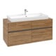 V&B Meuble sous lavabo Collaro 120x54,8x50 cm, évier centré, chêne Kansas-1