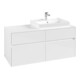 V&B Meuble sous-lavabo Collaro 120x54,8x50 cm, lavabo à droite, blanc brillant-3