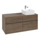 V&B Meuble sous lavabo Collaro 120x54,8x50 cm, lavabo à droite, chêne Arizona-1