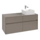 V&B Meuble sous lavabo Collaro 120x54,8x50 cm, lavabo à droite, graphite-1