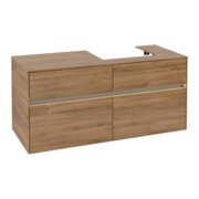 V&B Meuble sous lavabo Collaro 120x54,8x50 cm, lavabo à droite, LED 8,8 W, Kan Oa