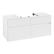 V&B Meuble sous-lavabo Collaro 120x54,8x50 cm, lavabo centré, blanc mat