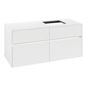 V&B Meuble sous lavabo Collaro 120x54,8x50 cm, lavabo droit, LED 8,8 W, blanc mat-3