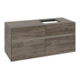 V&B Meuble sous lavabo Collaro 120x54,8x50 cm, lavabo droite, LED 8,8 W, st. Oa-1