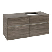 V&B Meuble sous lavabo Collaro 120x54,8x50 cm, lavabo droite, LED 8,8 W, st. Oa