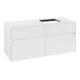 V&B Meuble sous-lavabo Collaro 120x54,8x50 cm, LV droite, blanc brillant-1