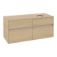 V&B Meuble sous lavabo Collaro 120x54,8x50 cm, LV droite, Chêne nordique-3