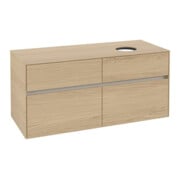 V&B Meuble sous lavabo Collaro 120x54,8x50 cm, LV droite, Chêne nordique-3