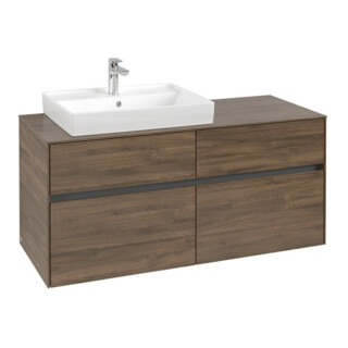 V&B Meuble sous lavabo Collaro 120x54,8x50 cm, LV gauche, chêne arizona