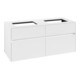 V&B Meuble sous-lavabo Collaro 120x54,8x50 cm, pour 2 vasques, blanc mat-3