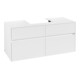 V&B Meuble sous lavabo Collaro 120x54,8x50 cm, vasque centrale, blanc mat-3