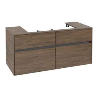 V&B Meuble sous lavabo Collaro 120x54,8x50 cm, vasque centrale, chêne Arizona