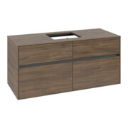 V&B Meuble sous-lavabo Collaro 120x54,8x50 cm, vasque centrale, chêne Arizona
