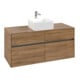 V&B Meuble sous lavabo Collaro 120x54,8x50 cm, vasque centrale, chêne Kansas-3
