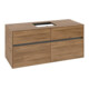V&B Meuble sous lavabo Collaro 120x54,8x50 cm, vasque centrale, chêne Kansas-1