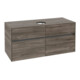 V&B Meuble sous lavabo Collaro 120x54,8x50 cm, vasque centrale, chêne pierre-3