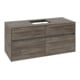 V&B Meuble sous-lavabo Collaro 120x54,8x50 cm, vasque centrale, chêne stone-1