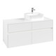 V&B Meuble sous lavabo Collaro 120x54,8x50 cm, vasque droite, LED 8,8 W, blanc mat-4