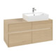 V&B Meuble sous-lavabo Collaro 120x54,8x50 cm, vasque droite, LED 8,8 W, Nord Oa-4
