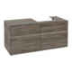 V&B Meuble sous lavabo Collaro 120x54,8x50 cm, vasque droite, LED 8,8 W, st. Oa-3