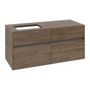 V&B Meuble sous lavabo Collaro 120x54,8x50 cm, vasque gauche, chêne Arizona-3