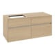 V&B Meuble sous lavabo Collaro 120x54,8x50 cm, vasque gauche, chêne nordique-1