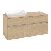 V&B Meuble sous lavabo Collaro 120x54,8x50 cm, vasque gauche, chêne nordique-4
