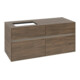 V&B Meuble sous lavabo Collaro 120x54,8x50 cm, WT l, LED 8,8 W, Ariz. Oa-3