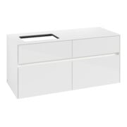 V&B Meuble sous lavabo Collaro 120x54,8x50 cm, WT l, LED 8,8 W, blanc brillant-3